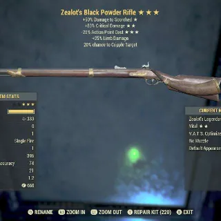 Weapon | Zeal Black Powder Rifle