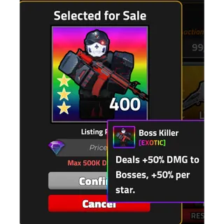 Boss killer 3* very deadly