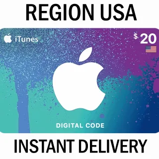 $20.00 ITUNES - INSTANT DELIVERY