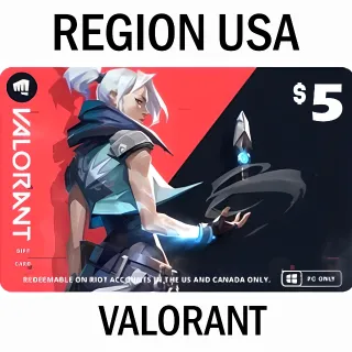 🇺🇸 $5 VALORANT 🇺🇸 - STOCKABLE - FAST DELIVERY