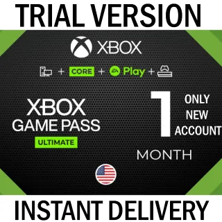  🇺🇸TRIAL 1 MONTH XBOX GAME PASS ULTIMATE 🇺🇸- INSTANT DELIVERY