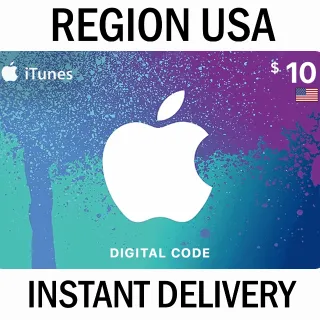 $10.00 ITUNES - INSTANT DELIVERY
