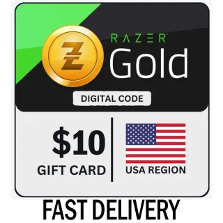 🇺🇸$10.00 RAZER GOLD - FAST DELIVERY🇺🇸