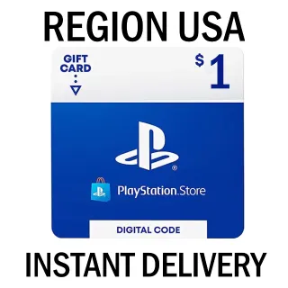 $1.00 PLAYSTATION STORE - INSTANT DELIVERY