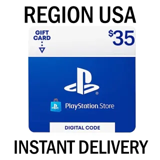 $35.00 PLAYSTATION STORE - INSTANT DELIVERY