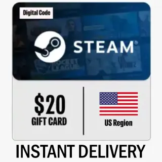 🇺🇸$20.00 STEAM GIFT CARD - INSTANT DELIVERY🇺🇸