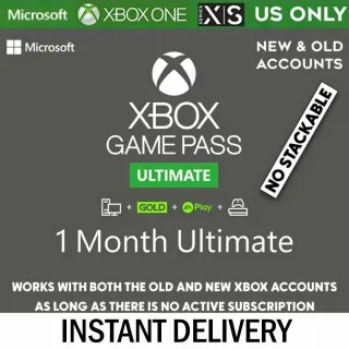 1 MONTH XBOX GAME PASS ULTIMATE (US) - INSTANT DELIVERY