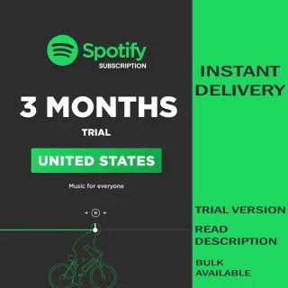🇺🇸Spotify Premium Gift Card 3 Months Trial🇺🇸