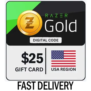 🇺🇸$25.00 RAZER GOLD - FAST DELIVERY🇺🇸