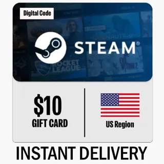 🇺🇸$10.00 STEAM GIFT CARD - INSTANT DELIVERY🇺🇸