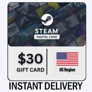 🇺🇸$30.00 STEAM GIFT CARD - INSTANT DELIVERY🇺🇸