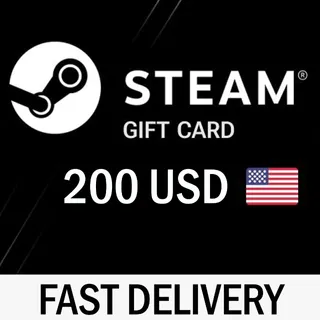 🇺🇸$200.00 STEAM GIFT CARD - INSTANT DELIVERY🇺🇸