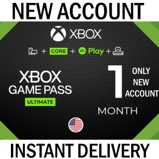  🇺🇸1 MONTH XBOX GAME PASS ULTIMATE 🇺🇸- ONLY NEW ACCOUNT