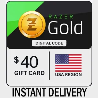 $40.00 RAZER GOLD GLOBAL CODE - FAST DELIVERY
