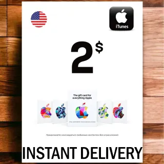 🇺🇸$2.00 ITUNES - INSTANT DELIVERY🇺🇸