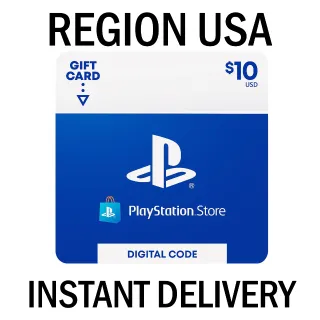 $10.00 PLAYSTATION STORE - INSTANT DELIVERY