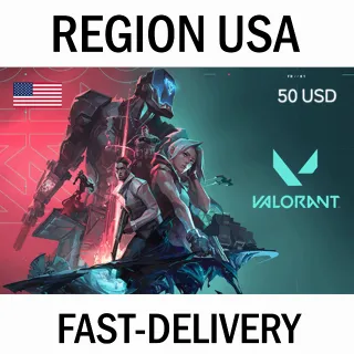 🇺🇸 $50 VALORANT 🇺🇸 - STOCKABLE - FAST DELIVERY