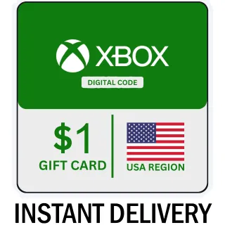 $1.00 XBOX GIFT CARD - INSTANT DELIVERY