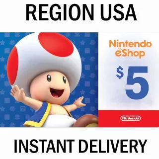 🇺🇸$5.00 NINTENDO ESHOP - INSTANT DELIVERY