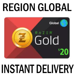 🌎$20.00 RAZER GOLD GLOBAL CODE🌎 - INSTANT DELIVERY