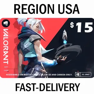 🇺🇸 $15 VALORANT 🇺🇸 - STOCKABLE - FAST DELIVERY