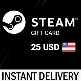 🇺🇸$25.00 STEAM GIFT CARD - INSTANT DELIVERY🇺🇸