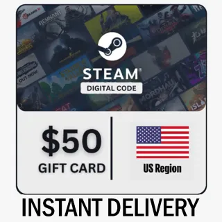 🇺🇸$50.00 STEAM GIFT CARD -  INSTANT DELIVERY🇺🇸