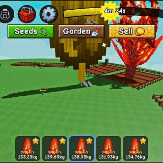 ✅ 【ULTRA BIG】 【15-19M+】【130-139KG】 | 🟡 GOLD DRAGON BREATH FRUIT | 1M | 10M | 100M | 1B | SHECKLE | SHECKLES