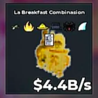 ✅ 【👑 9 EXIST】 【4.4B/S】 | 🪙 GOLD LA BREAKFAST COMBINASION | 7 TRAITS | FAST DELIVERY ⚡