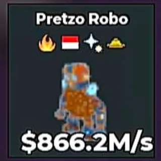✅ 【👑 INDO FLAG】 【866.2M/S】 | 🌸 PRETZO ROBO | 4 TRAITS | FAST DELIVERY ⚡