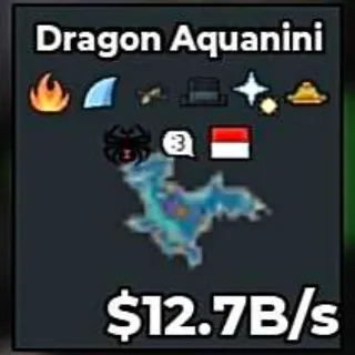 ✅ 【👑 12B+】【READY STOCK】 【12.7B/S】 | 🌸 DRAGON AQUANINI | 9 TRAITS | FAST DELIVERY ⚡