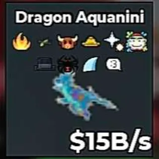 ✅ 【👑 LEADERBOARD】 【15B/S】 | 🌸 DRAGON AQUANINI | 10 TRAITS | RARE TRAIT | FAST DELIVERY ⚡