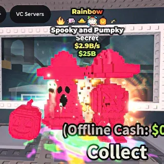✅ 【ULTRA RARE TRAITS】 【2.9B/S】 | 🌈 RAINBOW SPOOKY AND PUMPKY