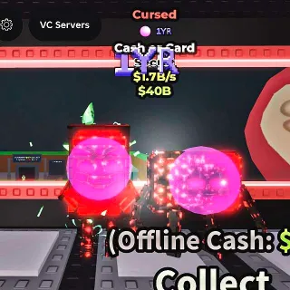 ✅ 【READY STOCK】 【1.7B/S】 | 🌑 CURSED CASH OR CARD | 2 TRAITS | FAST DELIVERY ⚡