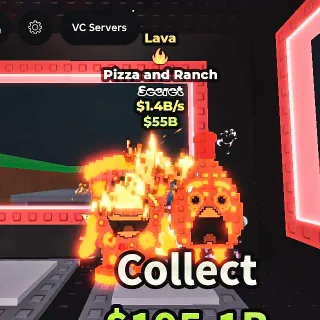 ✅ 【👑 RARE MUTATION】 【1.4B/S】 | 🌋 LAVA PIZZA AND RANCH | FIRE TRAIT 🔥 | FAST DELIVERY ⚡