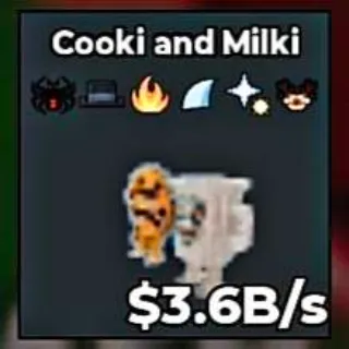 ✅ 【👑 RARE TRAIT】 【3.6B/S】 | 🌸 COOKI AND MILKI | 6 TRAITS | REINDEER | FAST DELIVERY ⚡