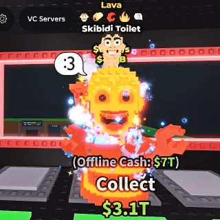 ✅ 【1 OF 46 EXISTS】 【12.8B/S】 | 🌋 LAVA SKIBIDI TOILET | 5 TRAITS | FAST DELIVERY ⚡
