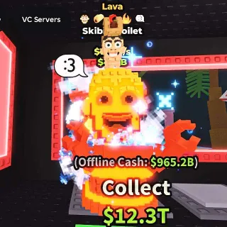 ✅ 【1 OF 46 EXISTS】 【12.3B/S】 | 🌋 LAVA SKIBIDI TOILET | 5 TRAITS | FAST DELIVERY ⚡