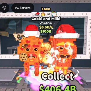 ✅ 【SANTA HAT】 【3.5B/S】 | 🌋 LAVA COOKI AND MILKI