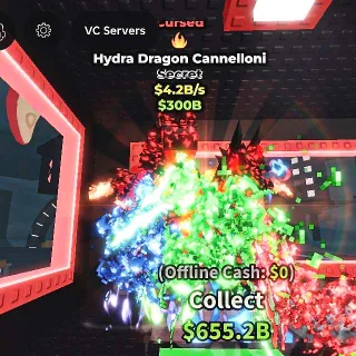 ✅ 【BEST DEAL】 【4.2B/S】 | 🌑 CURSED HYDRA DRAGON CANNELLONI
