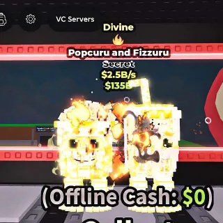 ✅ 【READY STOCK】 【2.5B/S】 | ☀️ DIVINE POPCURU AND FIZZURU | FIRE TRAIT | FAST DELIVERY ⚡