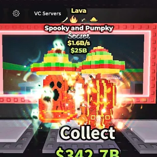 ✅ 【READY STOCK】 【1.6B/S】 | 🌋 LAVA SPOOKY AND PUMPKY | 4 TRAITS | FAST DELIVERY ⚡