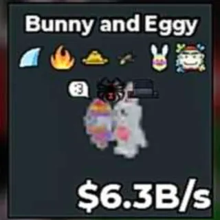 ✅ 【👑 HIGH B/S】 【6.3B/S】 | 🌸 BUNNY AND EGGY | 9 TRAITS | FAST DELIVERY ⚡