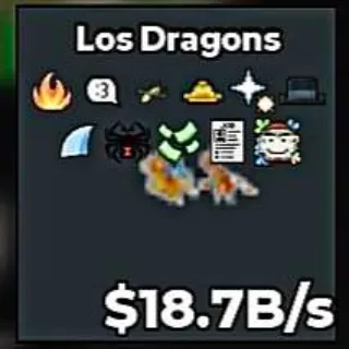 ✅ 【👑 LEADERBOARD】 【18.7B/S】 | 🌸 LOS DRAGONS | 11 TRAITS | FAST DELIVERY ⚡