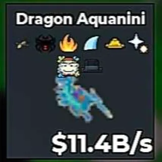 ✅ 【👑 HIGH B/S】 【11.4B/S】 | 🌸 DRAGON AQUANINI | 8 TRAITS | FAST DELIVERY ⚡