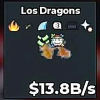 ✅ 【👑 LEADERBOARD】 【13.8B/S】 | 🌸 LOS DRAGONS | 8 TRAITS | FAST DELIVERY ⚡