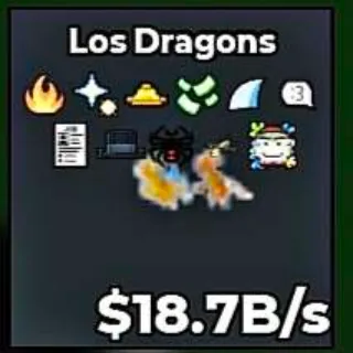 ✅ 【👑 LEADERBOARD】 【18.7B/S】 | 🌸 LOS DRAGONS | 11 TRAITS | FAST DELIVERY ⚡