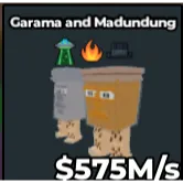 Garama and Madundung 575m/s