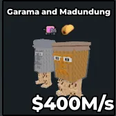 Garama and Madundung 400m/s