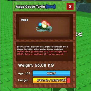 MEGA GEODE TURTLE 66KG
